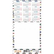 Календарь-блокнот на магните 2024 7883 «Машины»